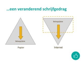 …een veranderend schrijfgedrag
 