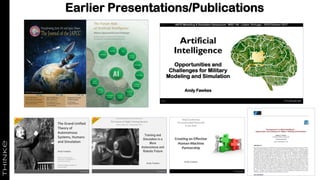Earlier Presentations/Publications
 