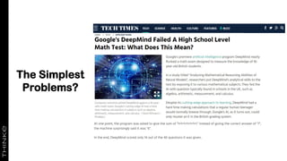 The Simplest
Problems?
 