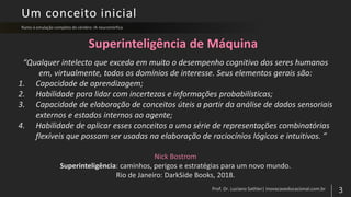 Um conceito inicial
Superinteligência de Máquina
 