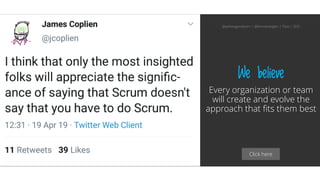 Click here
We believe
Every organization or team
will create and evolve the
approach that fits them best
@aahoogendoorn | @kimvanwilgen | Flow | SDD
 