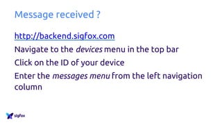 Check device messages
 