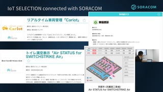 IoT SELECTION connected with SORACOM
 