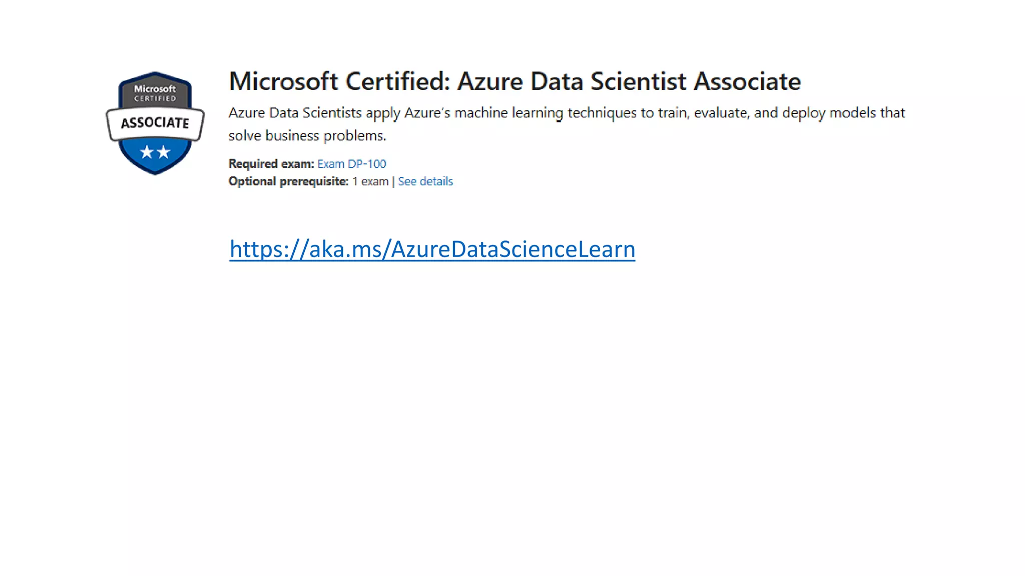 https://aka.ms/AzureDataScienceLearn
 
