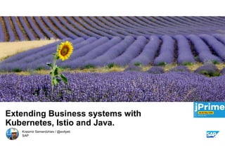 PUBLIC
Krasimir Semerdzhiev / @evilyeti
SAP
Extending Business systems with
Kubernetes, Istio and Java.
 