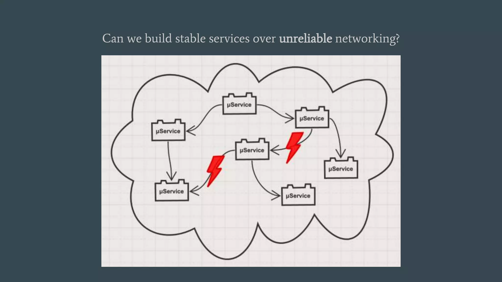 Can we build stable services over unreliable networking?
 