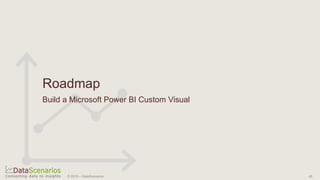 Roadmap
Build a Microsoft Power BI Custom Visual
© 2019 – DataScenarios 45
 