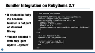 The Future of Dependency Management for Ruby