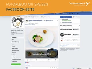 FOTOALBUM MIT SPEISEN
FACEBOOK-SEITE
39
 