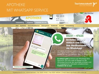 APOTHEKE
MIT WHATSAPP SERVICE
 