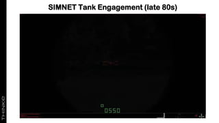 SIMNET Tank Engagement (late 80s)
 