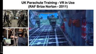 UK Parachute Training - VR in Use
(RAF Brize Norton - 2011)
Pennant/Forces TV
 