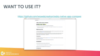 WANT TO USE IT?
https://github.com/wswebcreation/wdio-native-app-compare
 