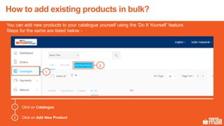 Add existing products in bulk