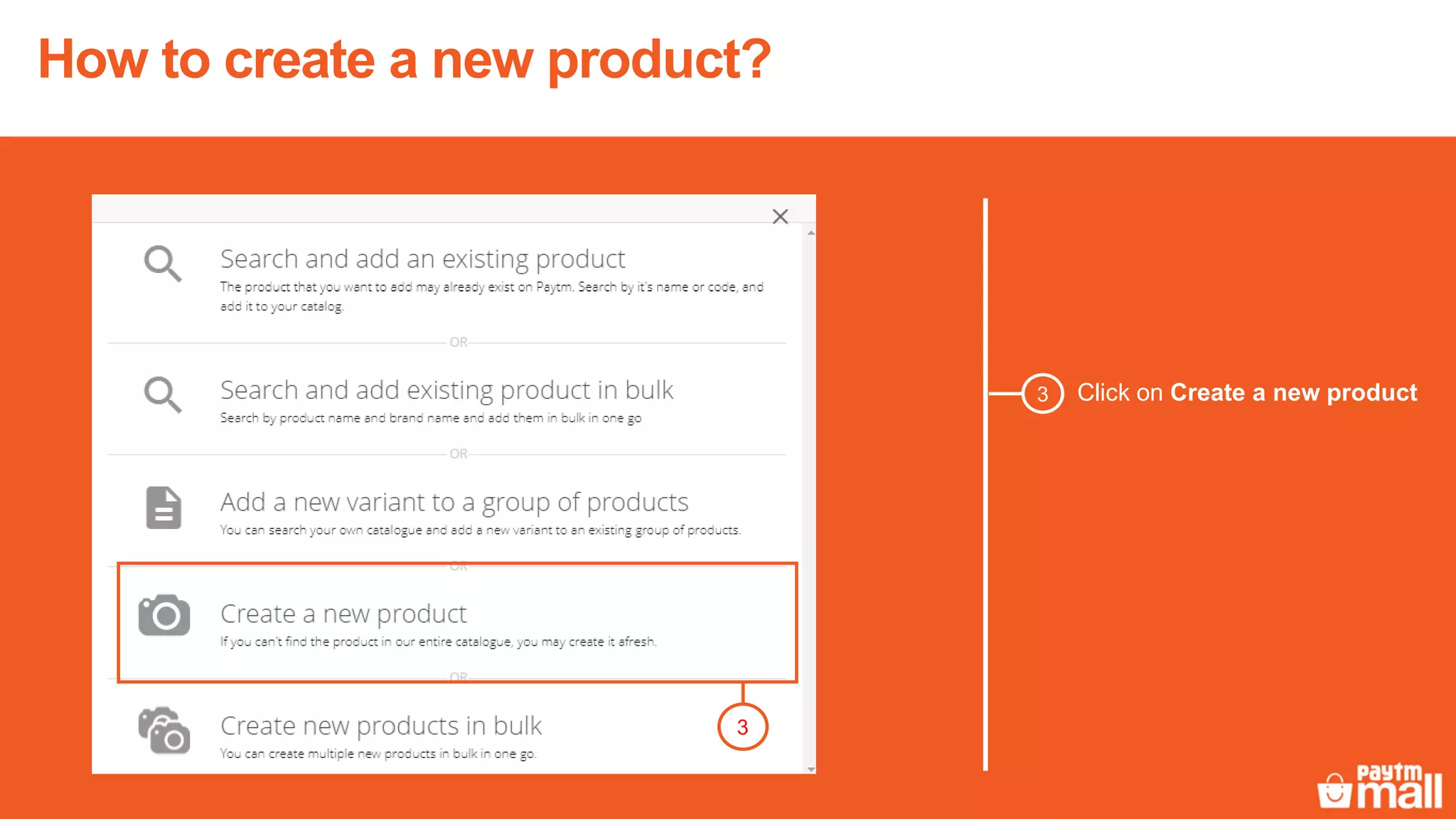3
3
Click on Create a new product
How to create a new product?
 
