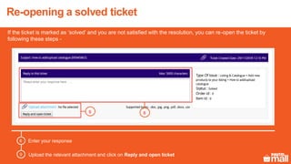 Raise a ticket and check its status | PDF