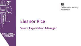 Eleanor Rice
Senior Exploitation Manager
 
