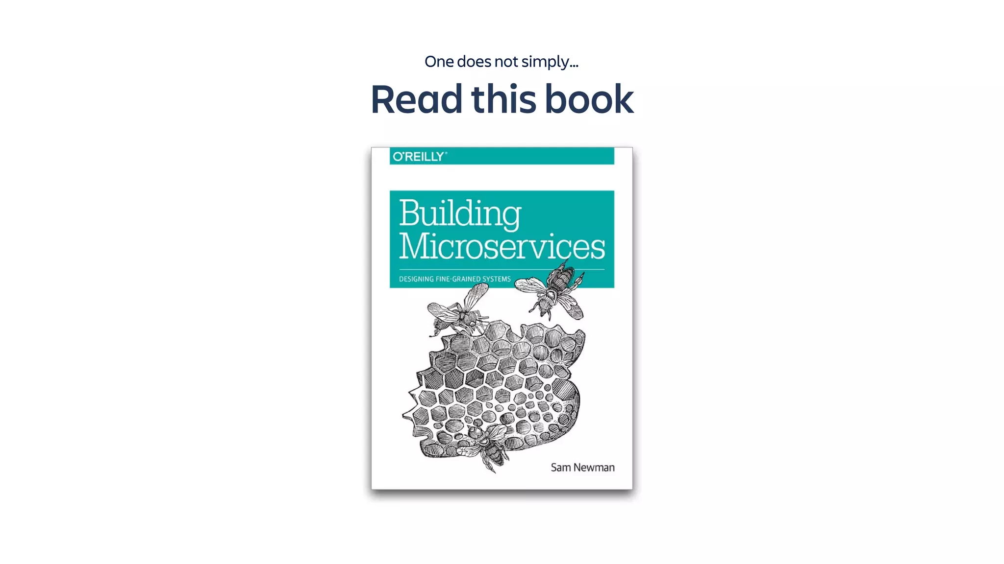 Read this book
One does not simply…
 