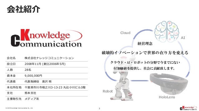 Azureデータ分析シリーズ 非専門家向け 利用部門主導で始めるデータ分析 ナレッジコミュニケーション公開資料