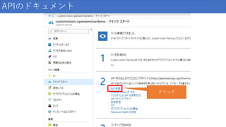 APIのドキュメント
クリック
 
