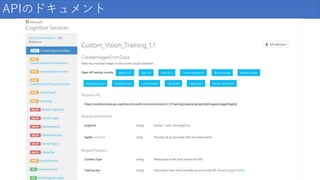 APIのドキュメント
 