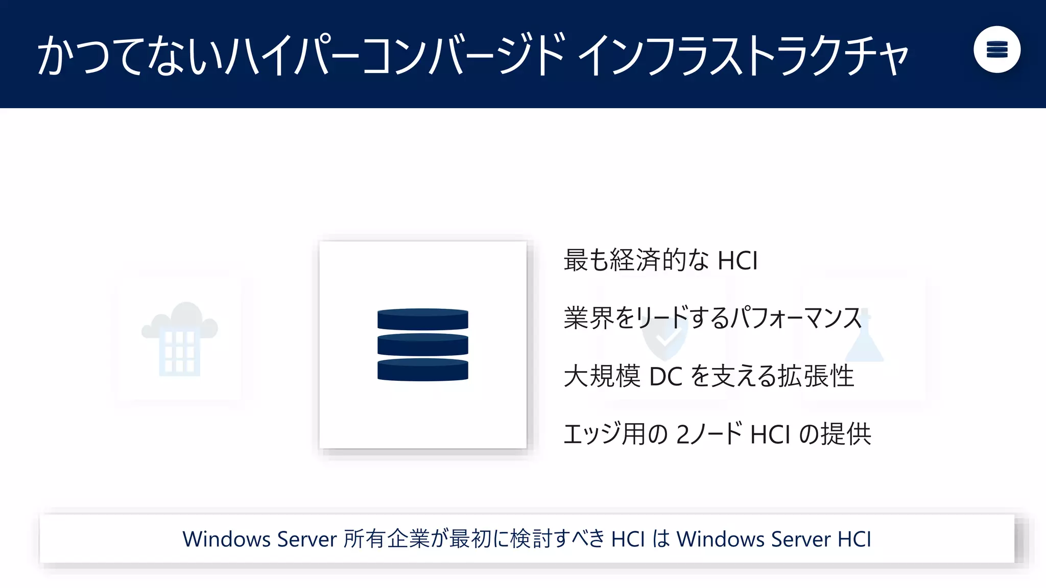 かつてないハイパーコンバージド インフラストラクチャ
 