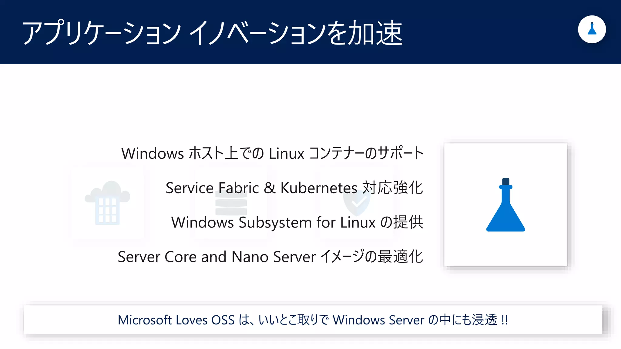 アプリケーション イノベーションを加速
 