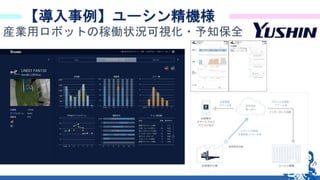 11
【導入事例】ユーシン精機様
産業用ロボットの稼働状況可視化・予知保全
 