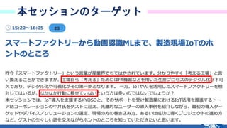 2
本セッションのターゲット
 