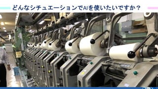 59
どんなシチュエーションでAIを使いたいですか？
 