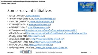 A Framework for eHealth Interoperability Management in Greece | PPTX