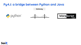 Py4J: a bridge between Python and Java
Gateway
 