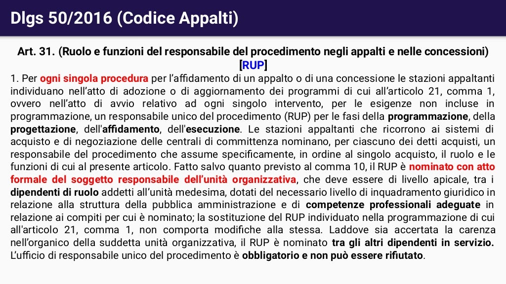 Lezione 1 La disciplina degli appalti nel Dlgs 50/2016 (Codice del Lezione 1 La disciplina degli appalti nel Dlgs 50/2016 (Codice del
