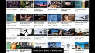 YouTube // Slides // Slideshare
 