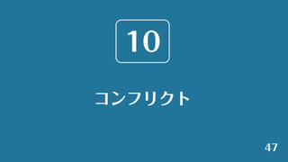 コンフリクト
47
10
 