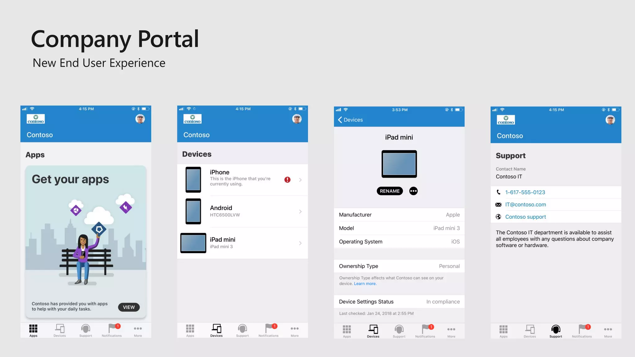 New End User Experience
 