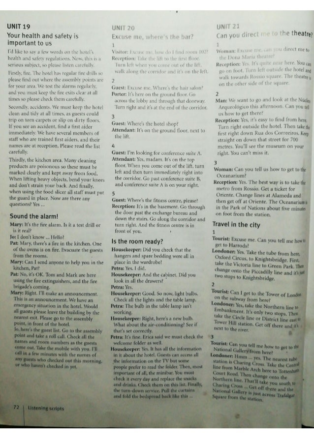 Highly English for the hotel and catering industry. PDF