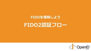 FIDOを理解しよう
FIDO2認証フロー
 