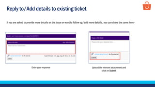 Raise a support ticket & check its status - Paytm mall shop | PDF