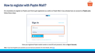 Register with Paytm Mall | PPT