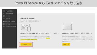 Power BI Service から Excel ファイルを取り込む
 