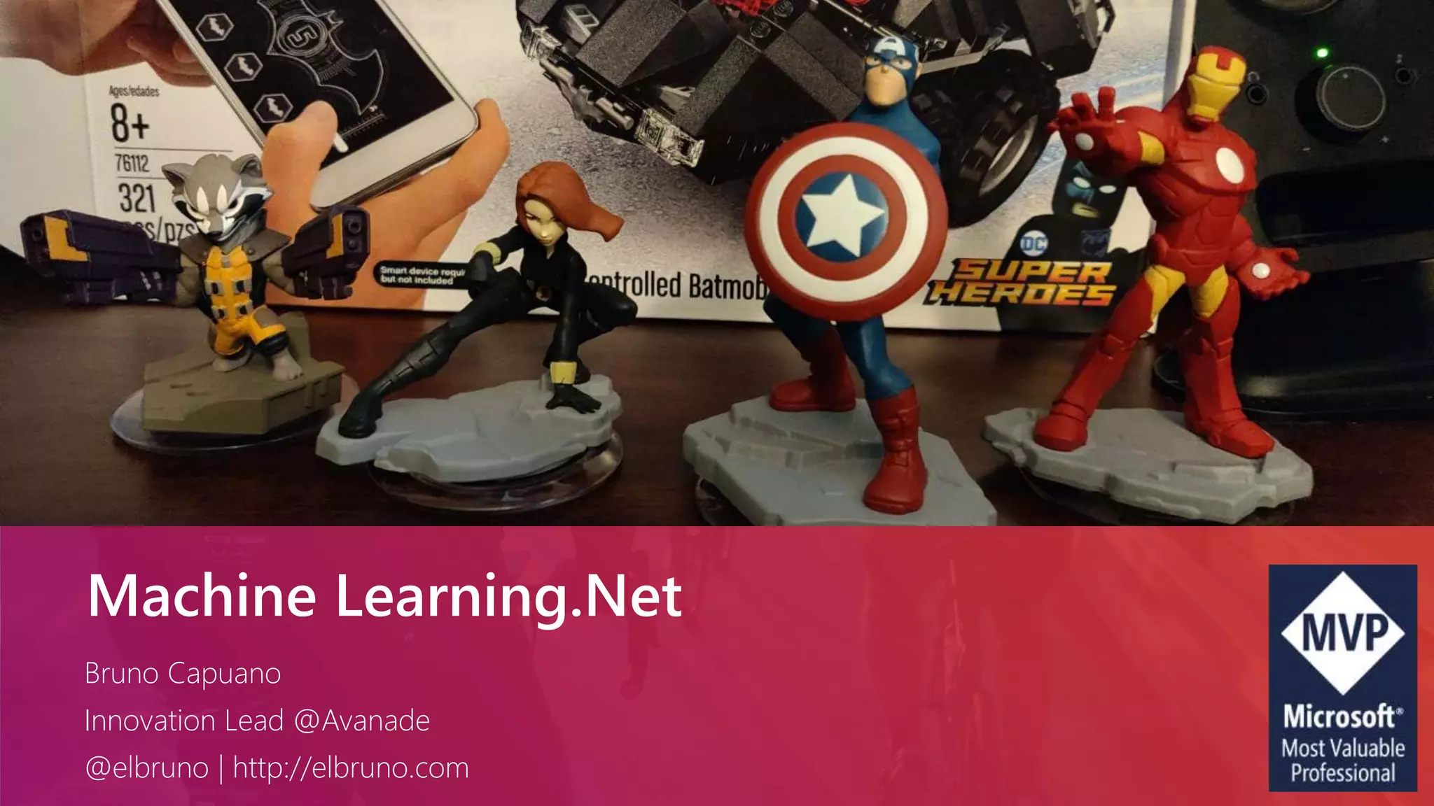 Bruno Capuano
Innovation Lead @Avanade
@elbruno | http://elbruno.com
Machine Learning.Net
 