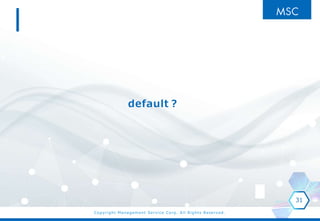 Copyright Management Service Corp. All Rights Reserved.
default
31
 