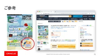 Copyright © 2019, Oracle and/or its affiliates. All rights reserved. 72
 