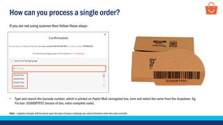 Steps to process a single order LMD | PPT