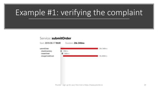 Example #1: verifying the complaint
29Plumbr - sign up for your free trial a https://www.plumbr.io
 