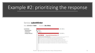 Example #2: prioritizing the response
33Plumbr - sign up for your free trial a https://www.plumbr.io
 