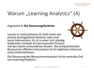 Learning Analytics virtual Roundtable - Eröfffnung Slide 11