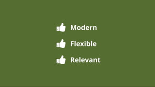 ModernModern
FlexibleFlexible
RelevantRelevant



 
