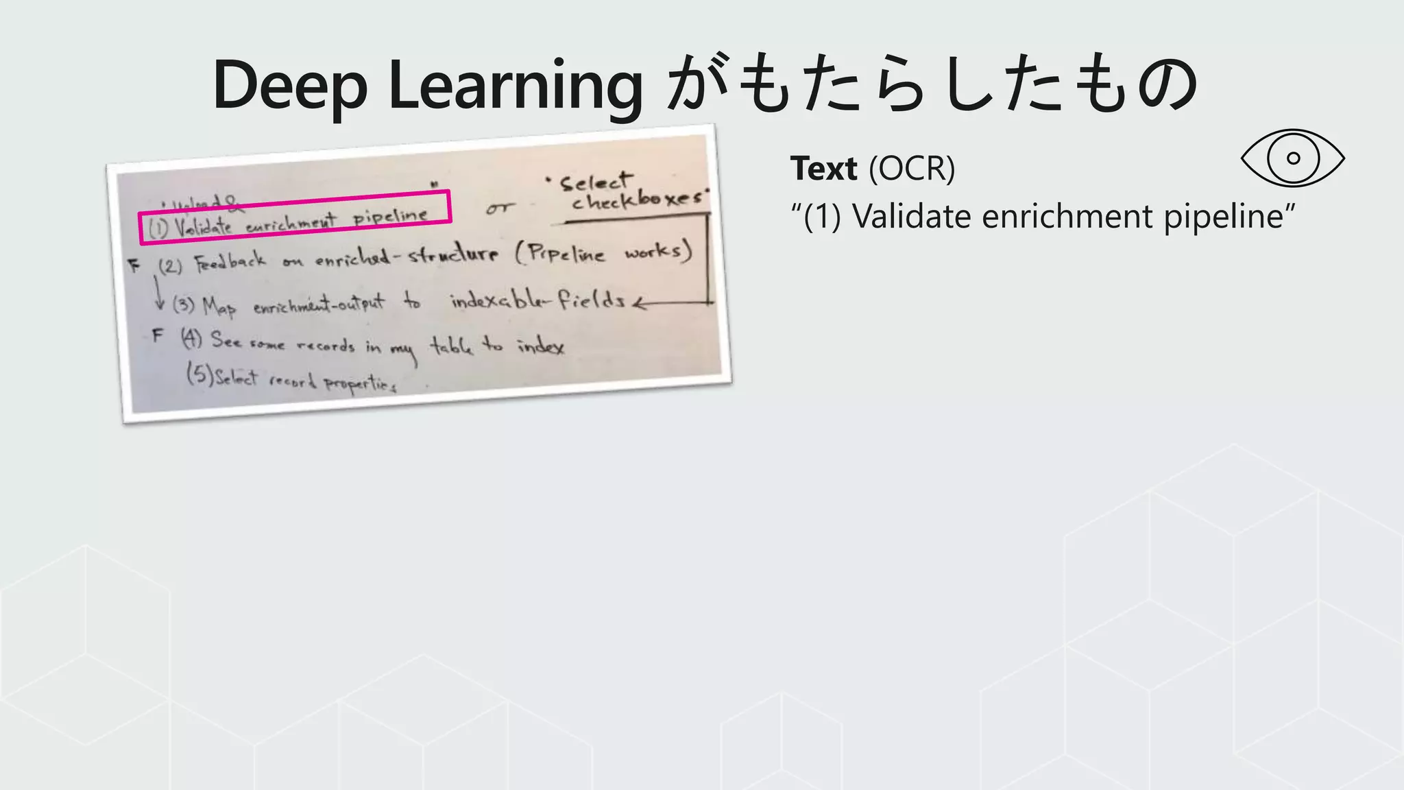 Text (OCR)
“(1) Validate enrichment pipeline”
 